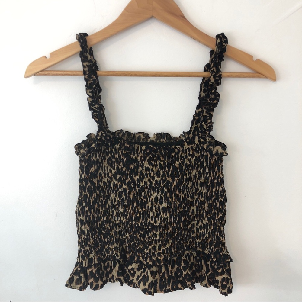 Faithfull the brand flamenco smocked top